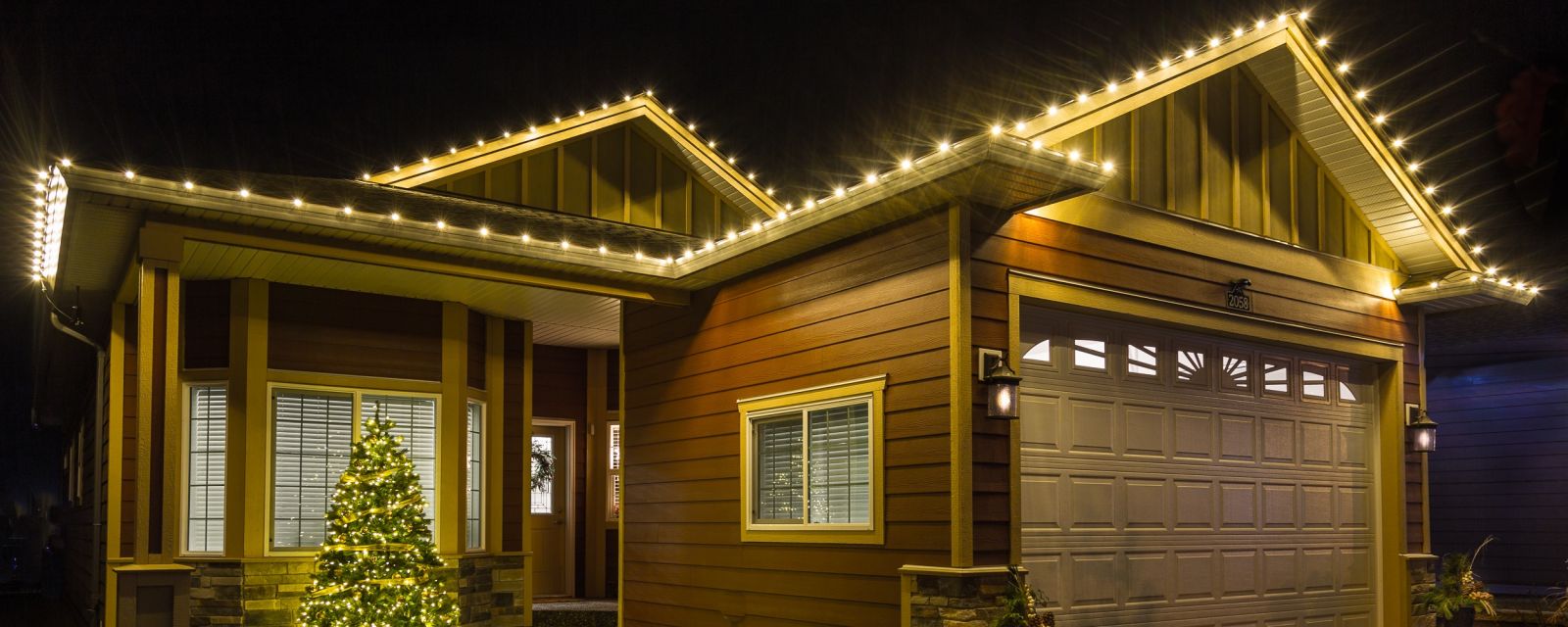 Warm white Christmas light